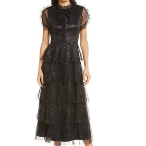 Amy Lynn Mesh Overlay Dress